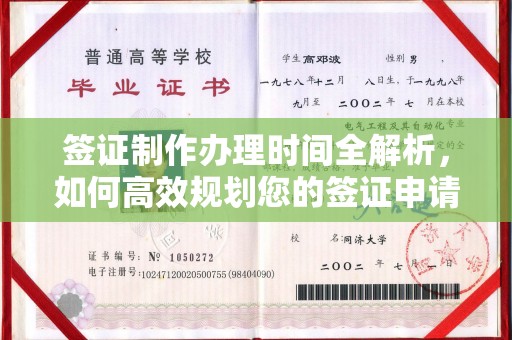 隆阳签证制作办理时间全解析，如何高效规划您的签证申请流程